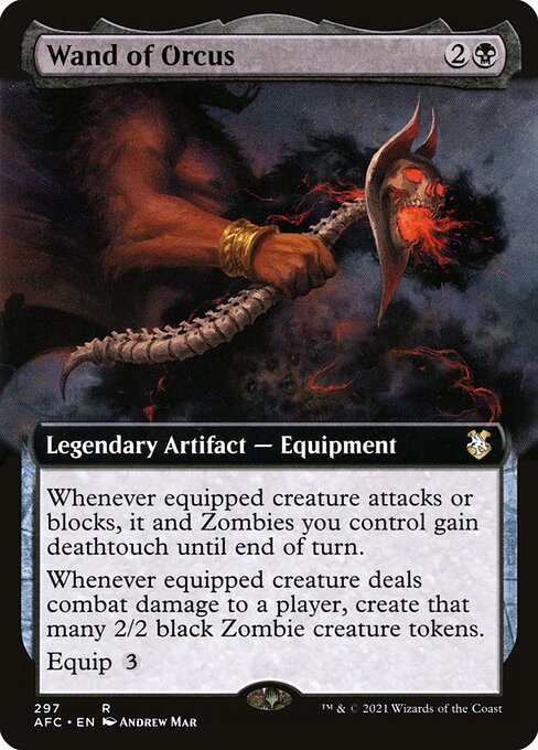 Wand of Orcus (297) - EXTENDED ART - Forgotten Realms Commander - Game On