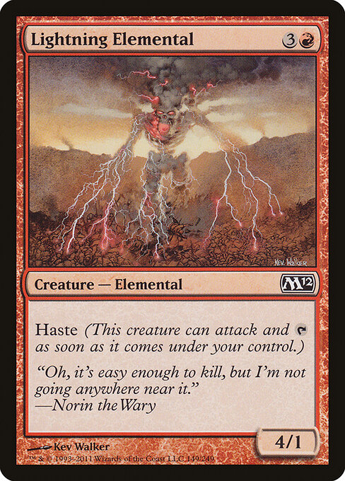 Lightning Elemental (149) - Magic 2012 - Game On