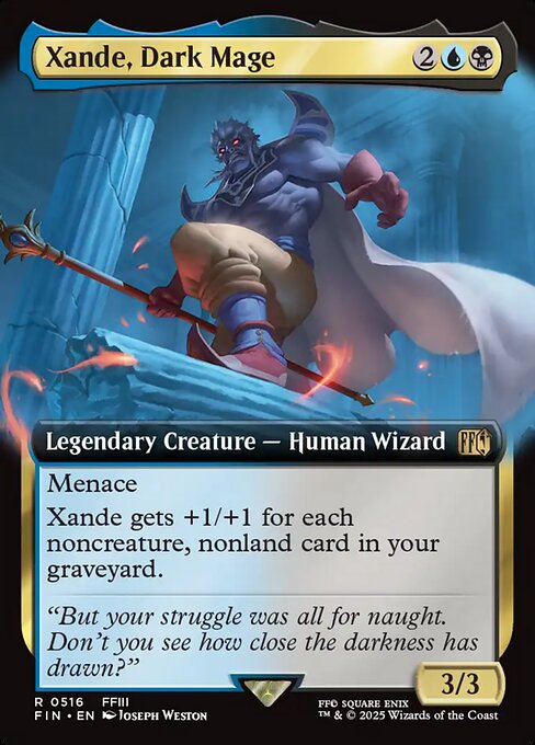 Xande, Dark Mage (516) - EXTENDED ART - Final Fantasy - Game On