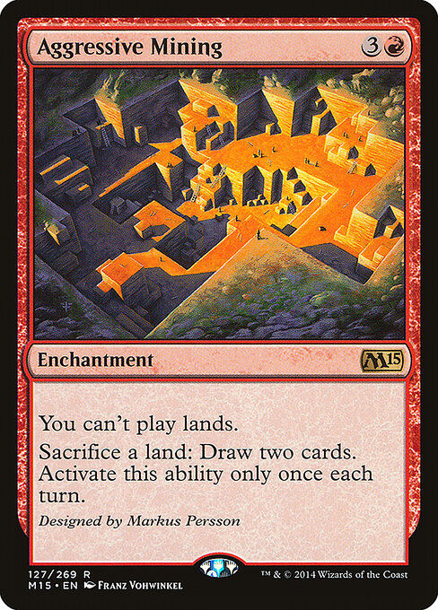 Aggressive Mining (127) (Foil) - Magic 2015 - Game On
