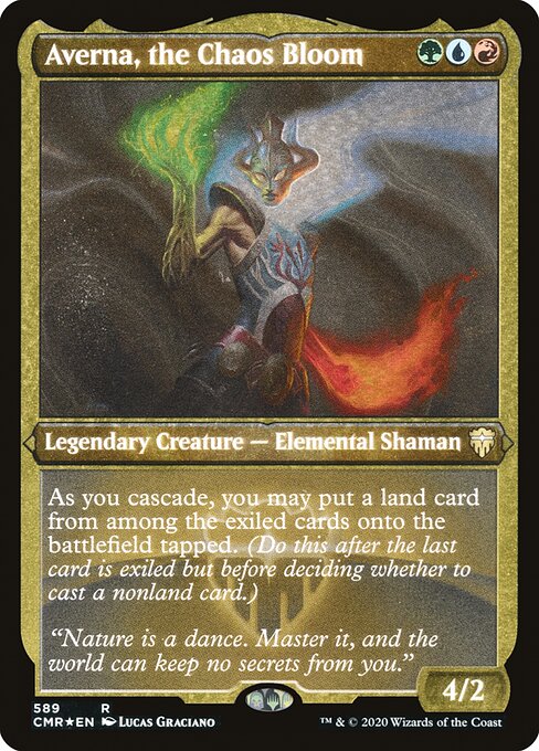 Averna, the Chaos Bloom (589) (Foil) - Commander Legends - Game On