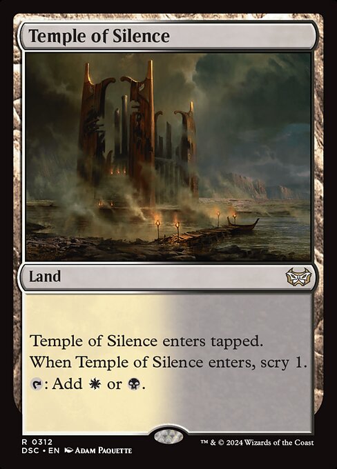 Temple of Silence (312) - Duskmourn: House of Horror Commander - Game On
