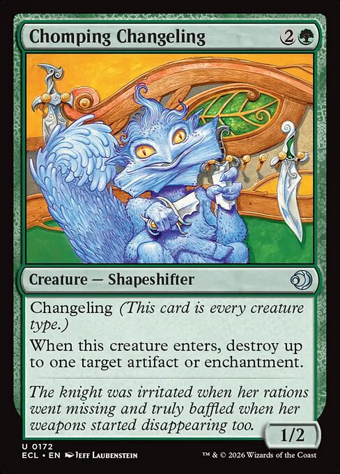 Chomping Changeling (172) (Foil) - Lorwyn Eclipsed - Game On