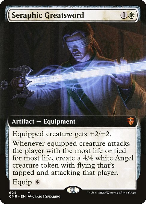Seraphic Greatsword (624) - EXTENDED ART - Commander Legends - Game On