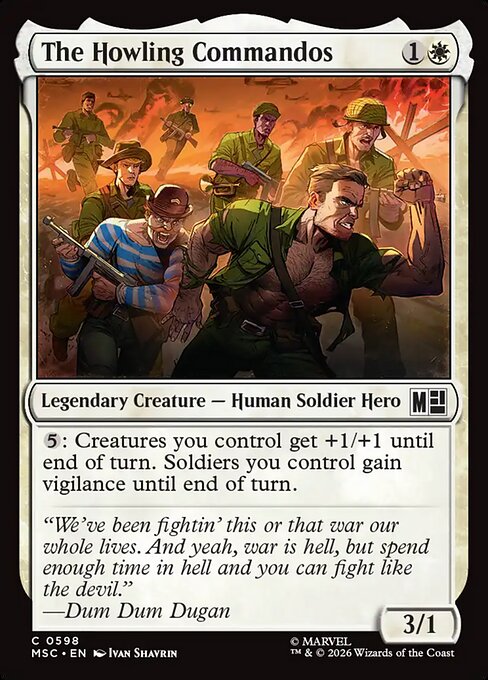 The Howling Commandos (598) - Marvel Super Heroes Commander - Game On