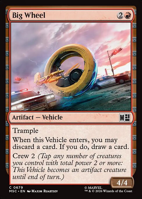 Big Wheel (679) (Foil) - Marvel Super Heroes Commander - Game On