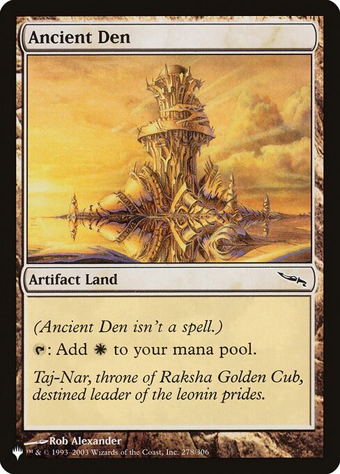 Ancient Den (MRD-278) - The List - Game On