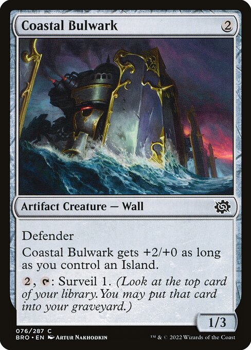 Coastal Bulwark (76) (Foil) - The Brothers' War - Game On