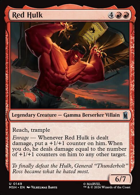 Red Hulk (149) (Foil) - Marvel Super Heroes - Game On