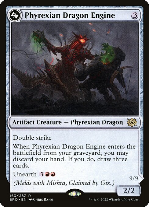 Phyrexian Dragon Engine (163a) (Foil) - The Brothers' War - Game On