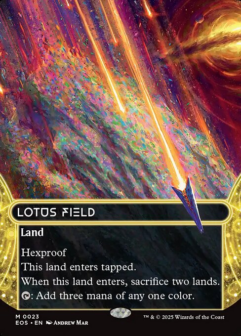 Lotus Field (23) - BORDERLESS - FULL ART - Edge of Eternities: Stellar Sights - Game On
