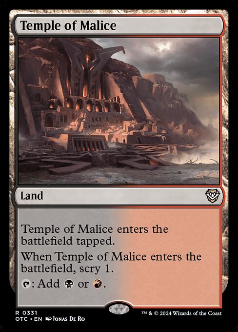 Temple of Malice (331) - Outlaws of Thunder Junction Commander - Game On