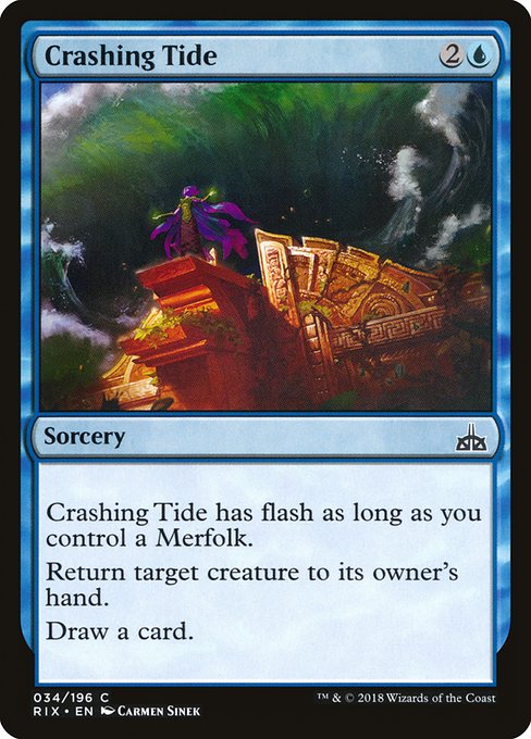 Crashing Tide (34) (Foil) - Rivals of Ixalan - Game On