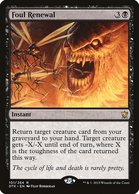 Foul Renewal (101) (Foil) - Dragons of Tarkir - Game On
