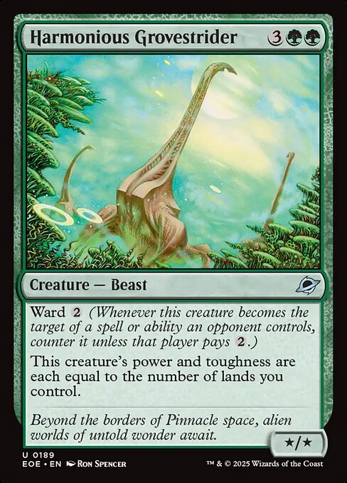 Harmonious Grovestrider (189) (Foil) - Edge of Eternities - Game On