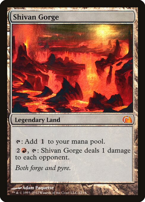 Shivan Gorge (12) (Foil) - From the Vault: Realms - Game On