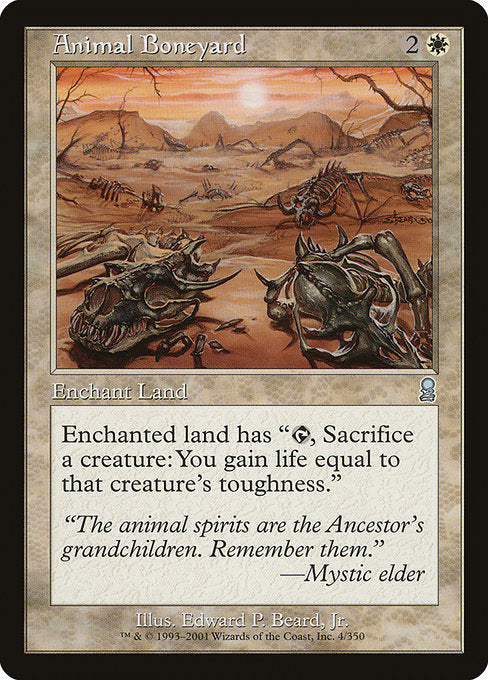 Animal Boneyard (4) (Foil) - Odyssey - Game On