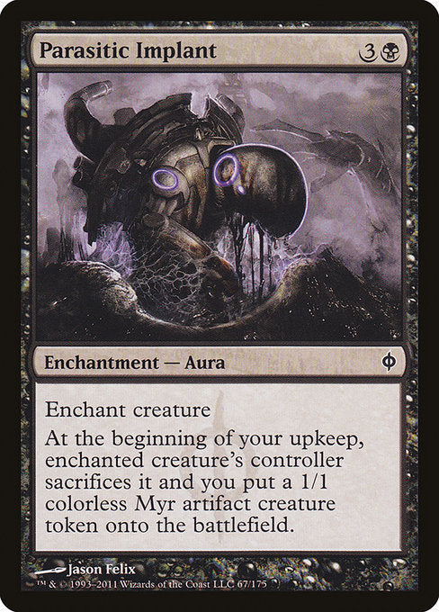 Parasitic Implant (67) (Foil) - New Phyrexia - Game On