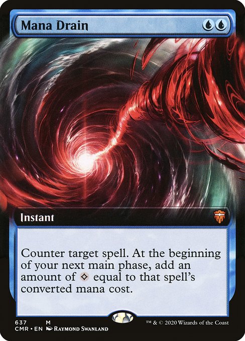 Mana Drain (637) - EXTENDED ART (Foil) - Commander Legends - Game On