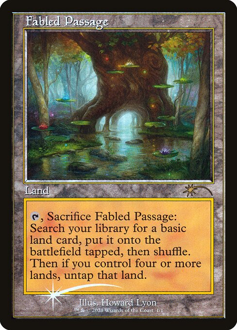 Fabled Passage (4) (Foil) - Wizards Play Network 2021 - Game On