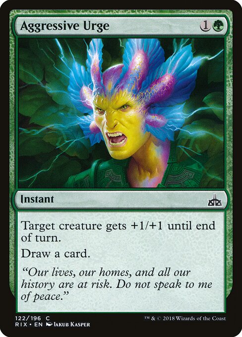 Aggressive Urge (122) (Foil) - Rivals of Ixalan - Game On