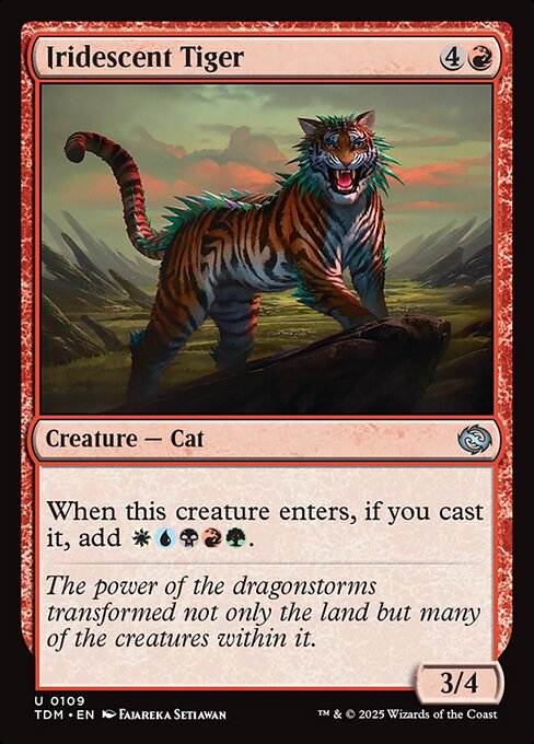 Iridescent Tiger (109) - Tarkir: Dragonstorm - Game On