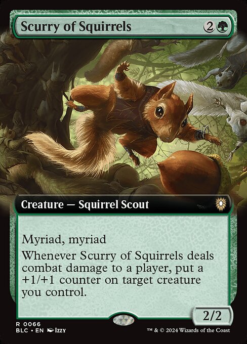 Scurry of Squirrels (66) - EXTENDED ART - Bloomburrow Commander - Game On