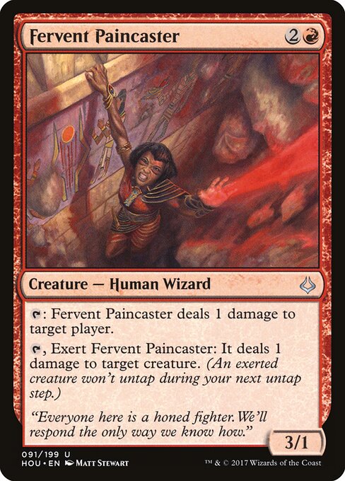 Fervent Paincaster (91) (Foil) - Hour of Devastation - Game On