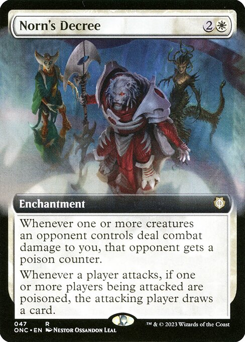 Norn's Decree (47) - EXTENDED ART - Phyrexia: All Will Be One Commander - Game On