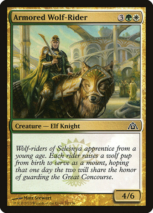 Armored Wolf-Rider (52) (Foil) - Dragon's Maze - Game On