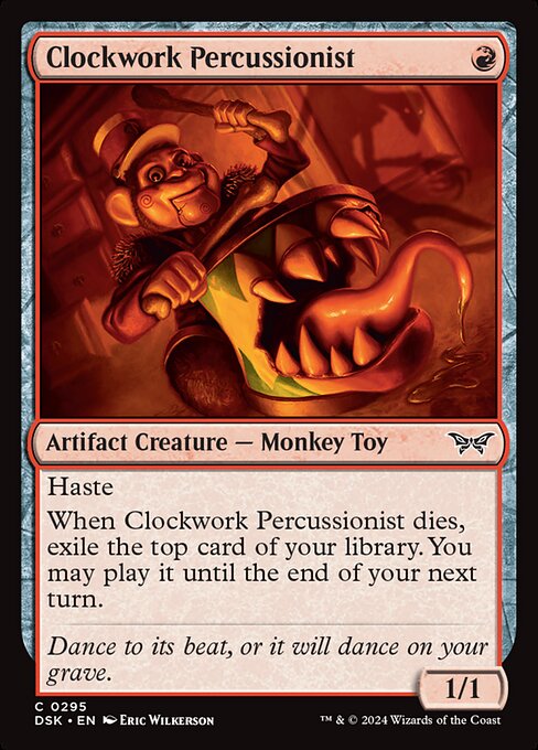 Clockwork Percussionist (295) (Foil) - Duskmourn: House of Horror - Game On