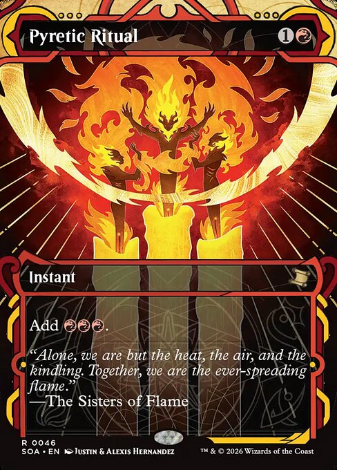 Pyretic Ritual (46) - BORDERLESS - Secrets of Strixhaven Mystical Archive - Game On