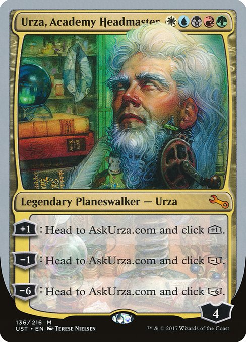Urza, Academy Headmaster (136) - Unstable - Game On
