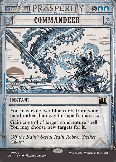Commandeer (9) - BORDERLESS (Foil) - Breaking News - Game On
