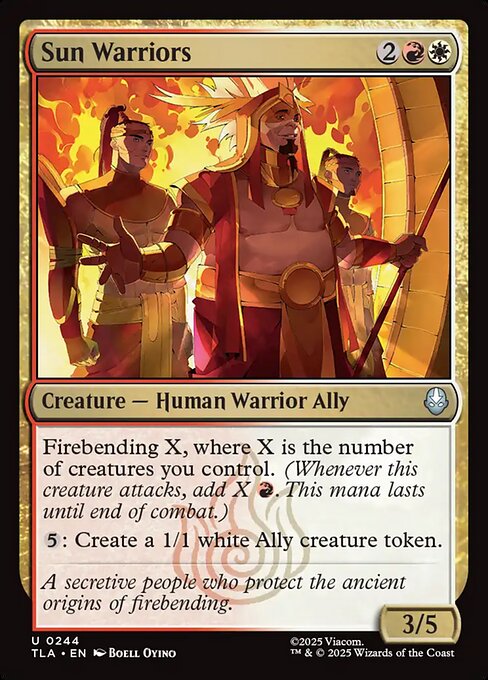 Sun Warriors (244) (Foil) - Avatar: The Last Airbender - Game On