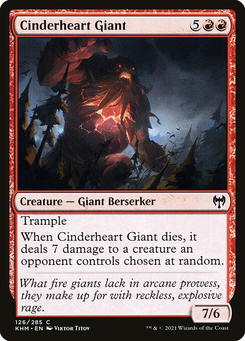 Cinderheart Giant (126) (Foil) - Kaldheim - Game On