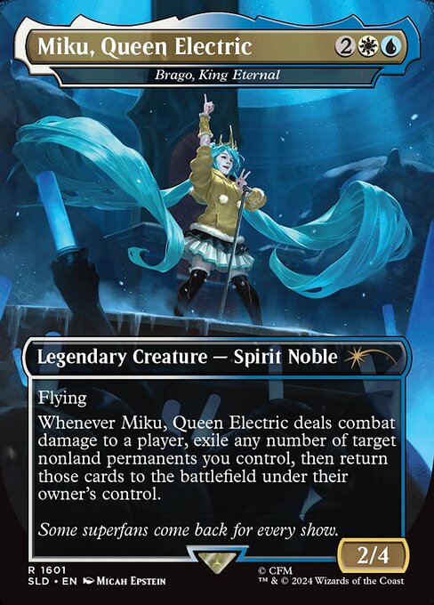 Brago, King Eternal (1601) - BORDERLESS - FULL ART (Foil) - Secret Lair Drop - Game On