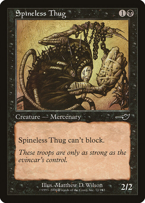 Spineless Thug (71) (Foil) - Nemesis - Game On