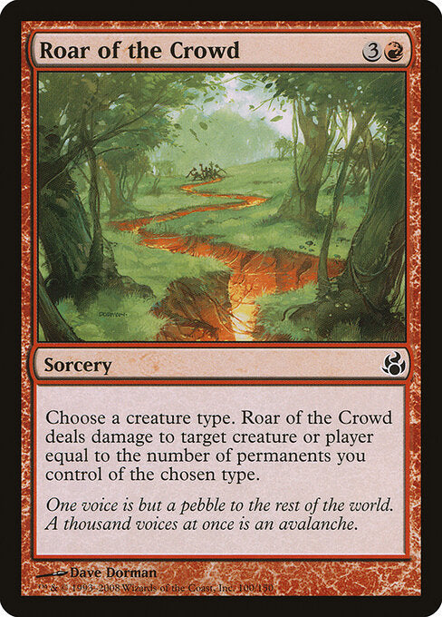 Roar of the Crowd (100) - Morningtide - Game On