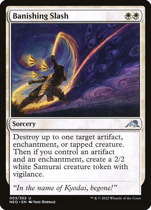 Banishing Slash (3) (Foil) - Kamigawa: Neon Dynasty - Game On