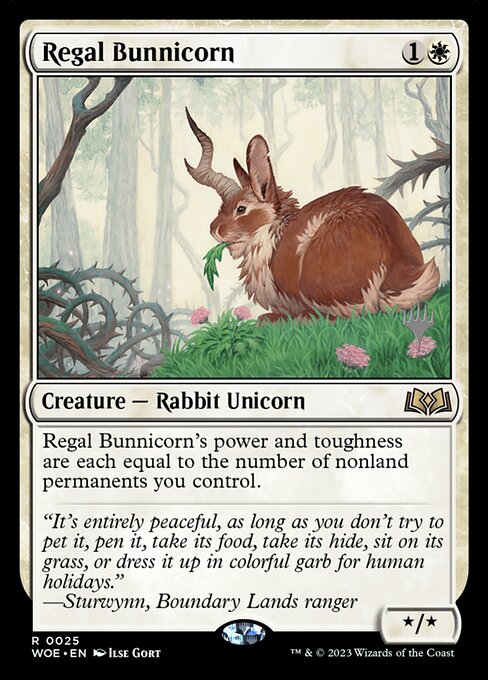 Regal Bunnicorn (25p) (Foil) - Wilds of Eldraine Promos - Game On