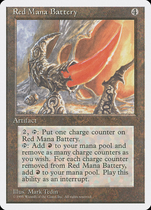 Red Mana Battery (343) - Fourth Edition - Game On