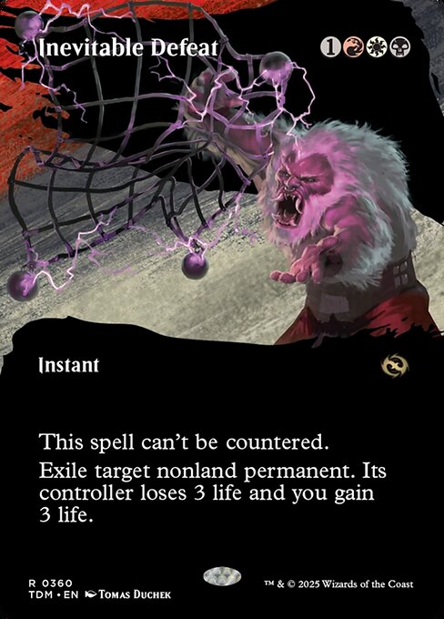 Inevitable Defeat (360) - BORDERLESS - FULL ART - Tarkir: Dragonstorm - Game On