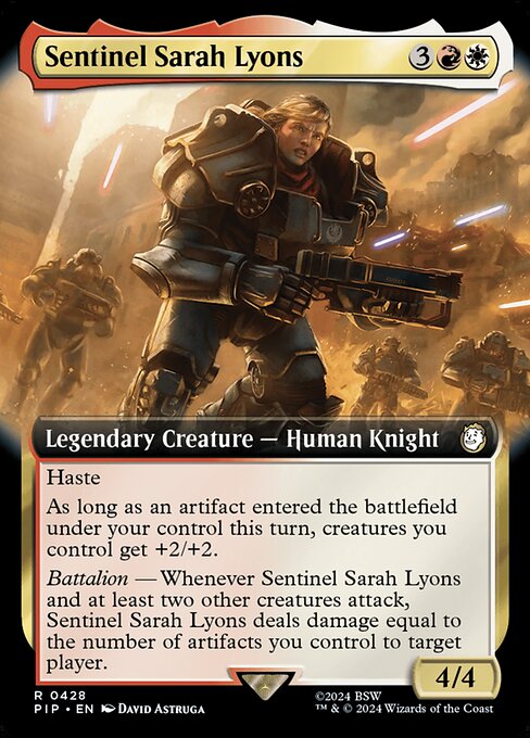 Sentinel Sarah Lyons (428) - EXTENDED ART (Foil) - Fallout - Game On