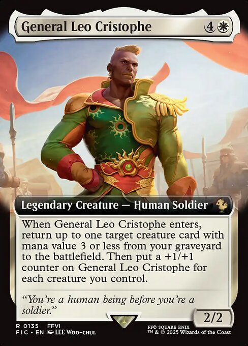General Leo Cristophe (135) - EXTENDED ART (Foil) - Final Fantasy Commander - Game On