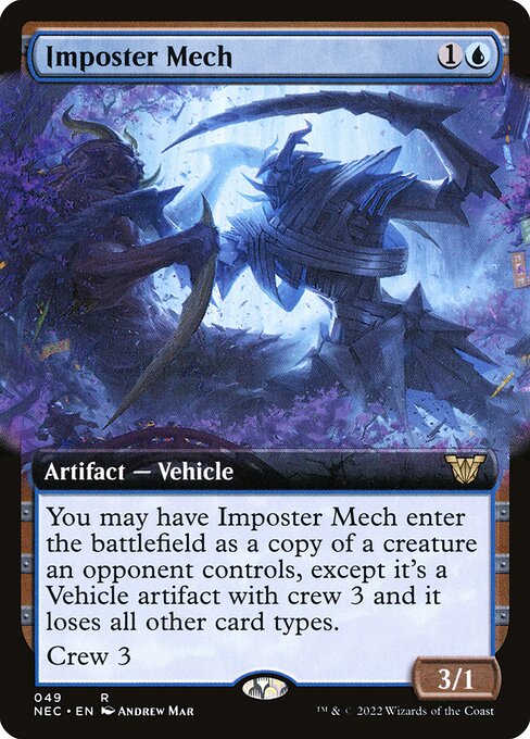 Imposter Mech (49) - EXTENDED ART - Neon Dynasty Commander - Game On