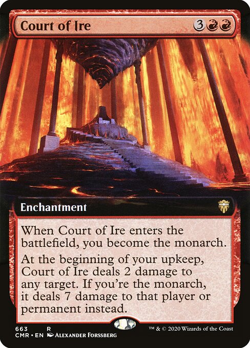 Court of Ire (663) - EXTENDED ART - Commander Legends - Game On