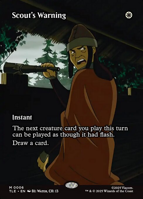 Scout's Warning (6) - BORDERLESS - FULL ART - Avatar: The Last Airbender Eternal - Game On