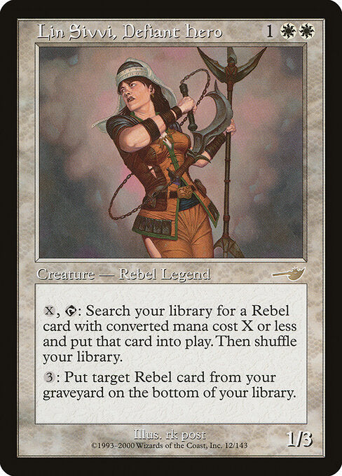 Lin Sivvi, Defiant Hero (12) (Foil) - Nemesis - Game On