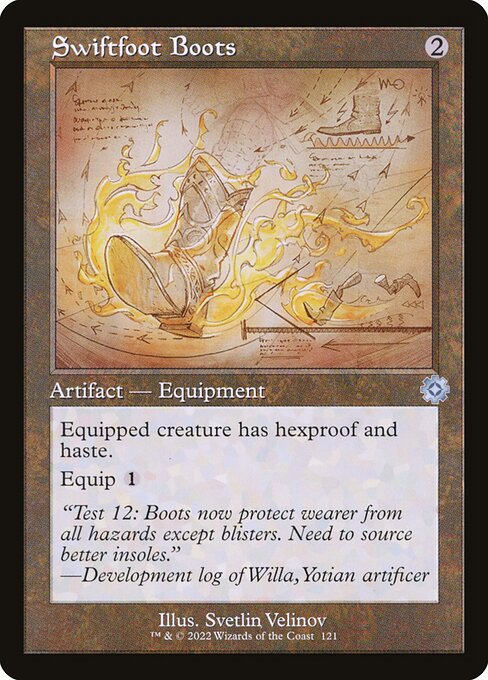 Swiftfoot Boots (121) (Foil) - The Brothers' War Retro Artifacts - Game On